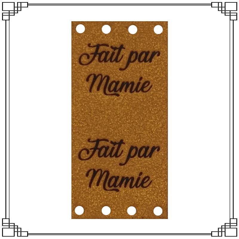 Étiquette pour Tricot “Fait par Mamie”