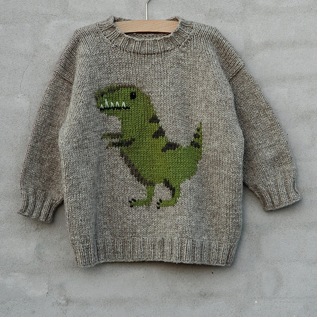 Kit de tricot - Dinosaur Sweater par Knitting For Olive