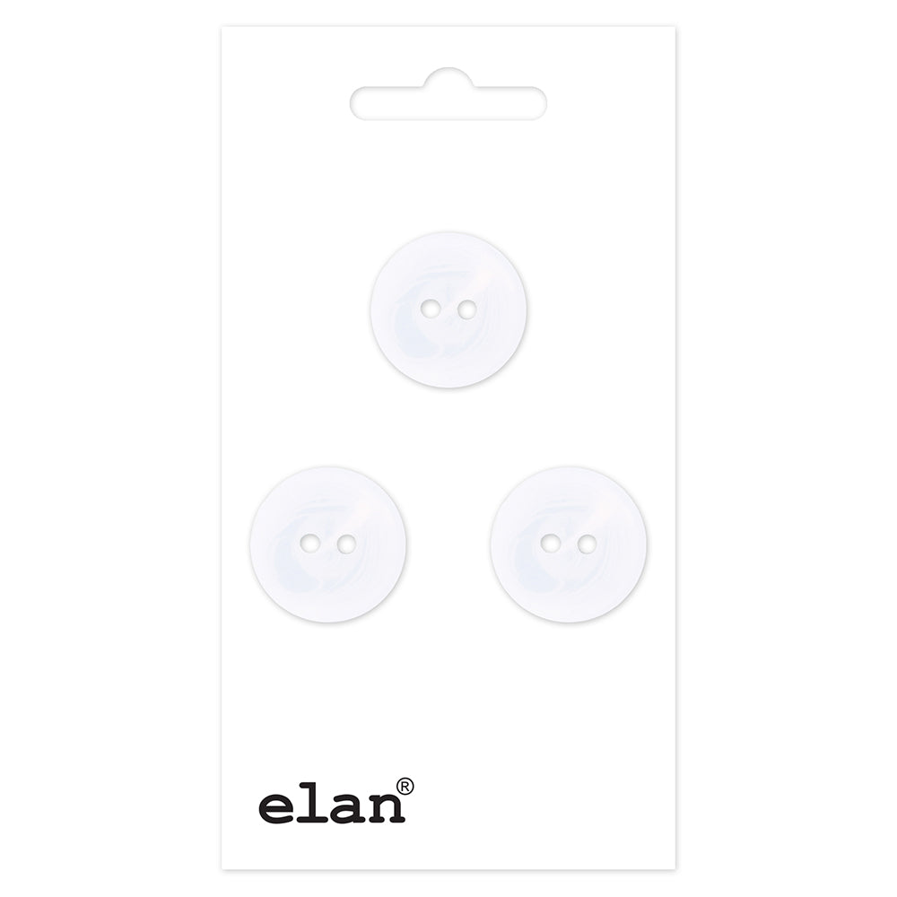 Bouton ELAN à 2 trous - 15 mm (5/8 po) - 3 pièces- 057000C