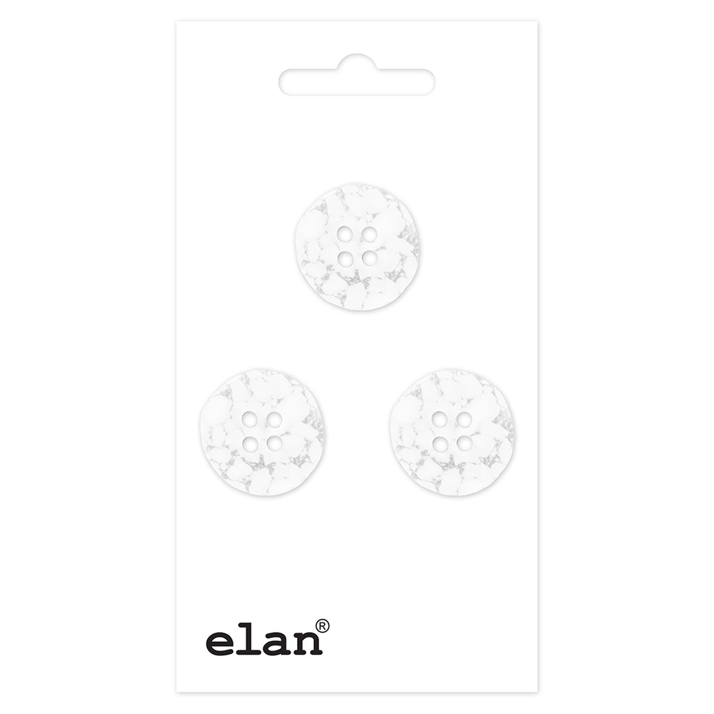 Bouton ELAN à 2 trous - 15 mm (5/8 po) - 3 pièces - 057006C