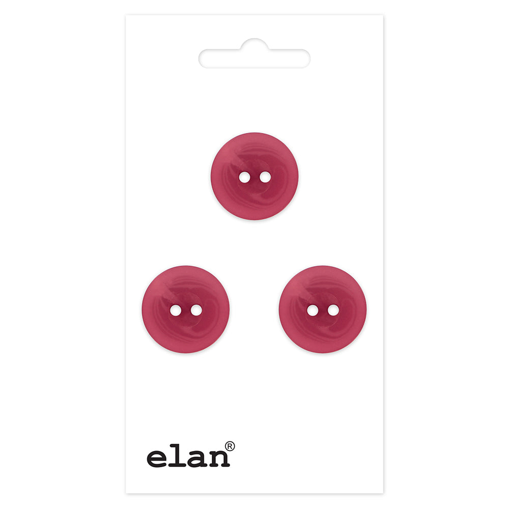 Bouton ELAN à 2 trous - 15 mm (5/8 po) - 3 pièces - 621006C