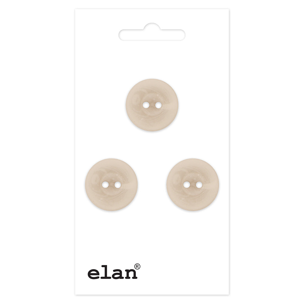 Bouton ELAN à 2 trous - 15 mm (5/8 po) - 3 pièces - 701260C