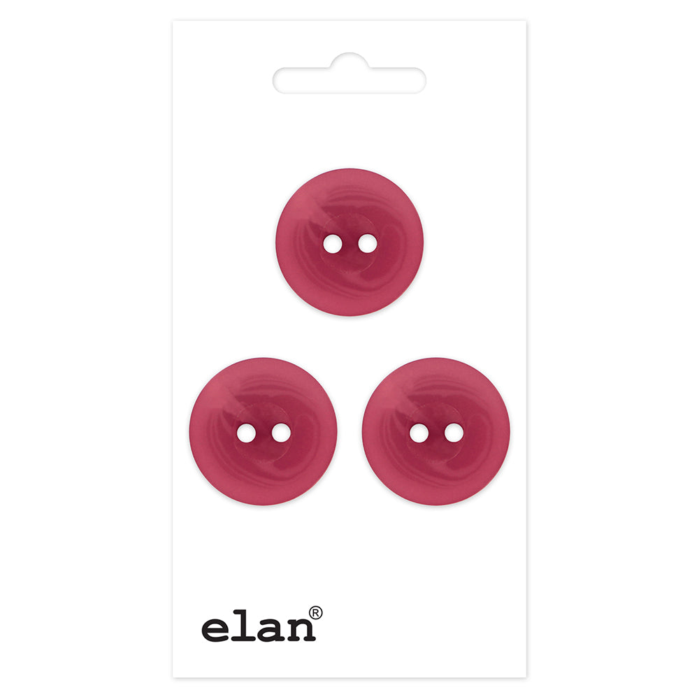 Bouton ELAN à 2 trous - 18 mm (3/4 po) - 3 pièces - 621007C