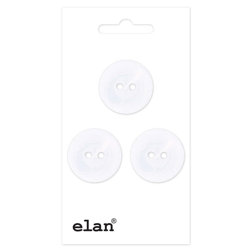 Bouton ELAN à 2 trous - 18 mm (3/4 po) - 3 pièces - 057001C