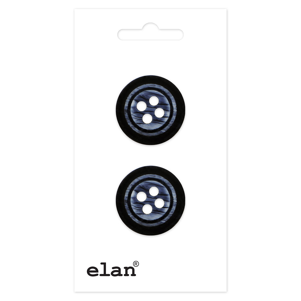 Bouton ELAN à 4 trous - 20 mm (3/4 po) - 2 pièces -557706C