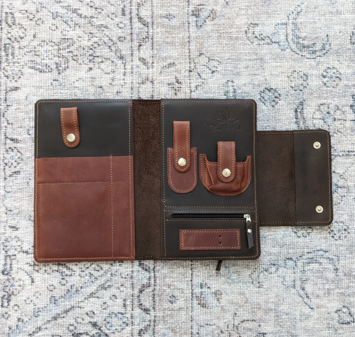 Notions Clutch - Coffret Accessoires Cuir Thread & Maple
