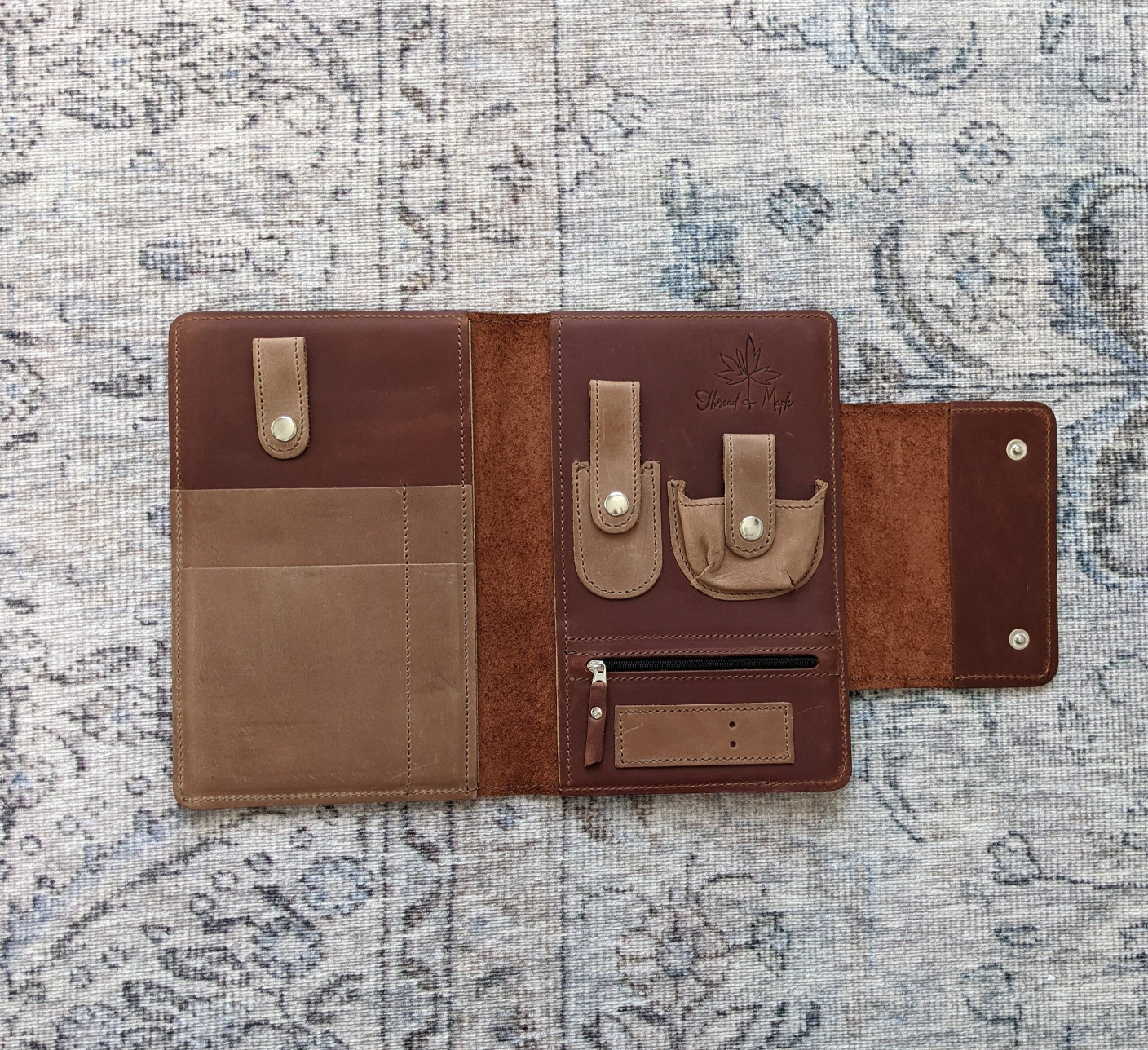 Notions Clutch - Coffret Accessoires Cuir Thread & Maple