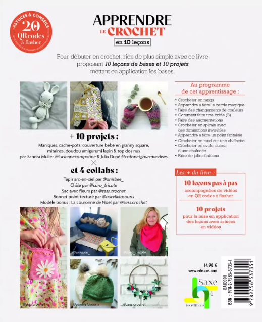 Apprendre le crochet en 10 leçons- Livre crochet