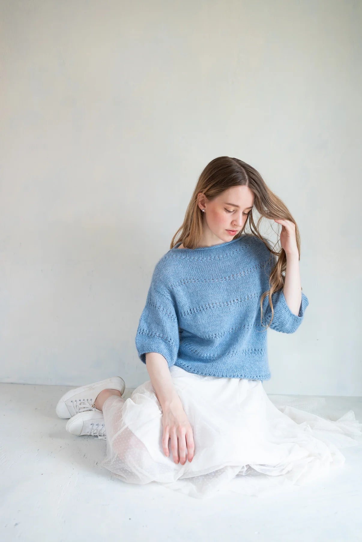 Kit de tricot - Inès Blouse par MAJO GARN