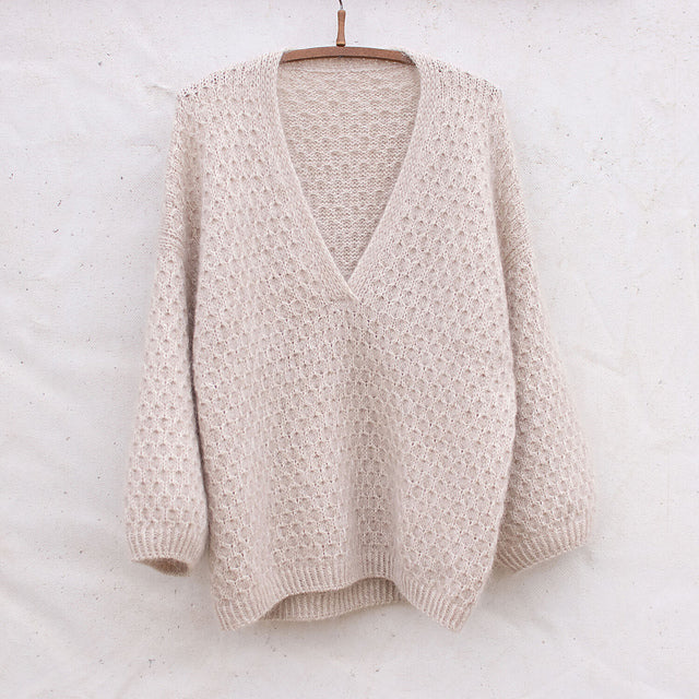 Kit de tricot KAL automne 2025 - Cardi V-Neck de Anne Ventzel