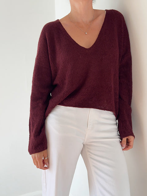 Kit de tricot - Twofold Sweater V Neck Lite par Caidree