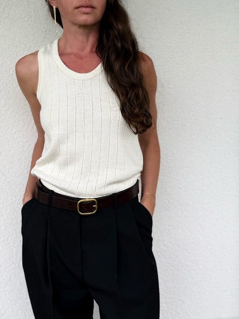 Kit de tricot - Pinstripe Tank Top par ohwhata knit