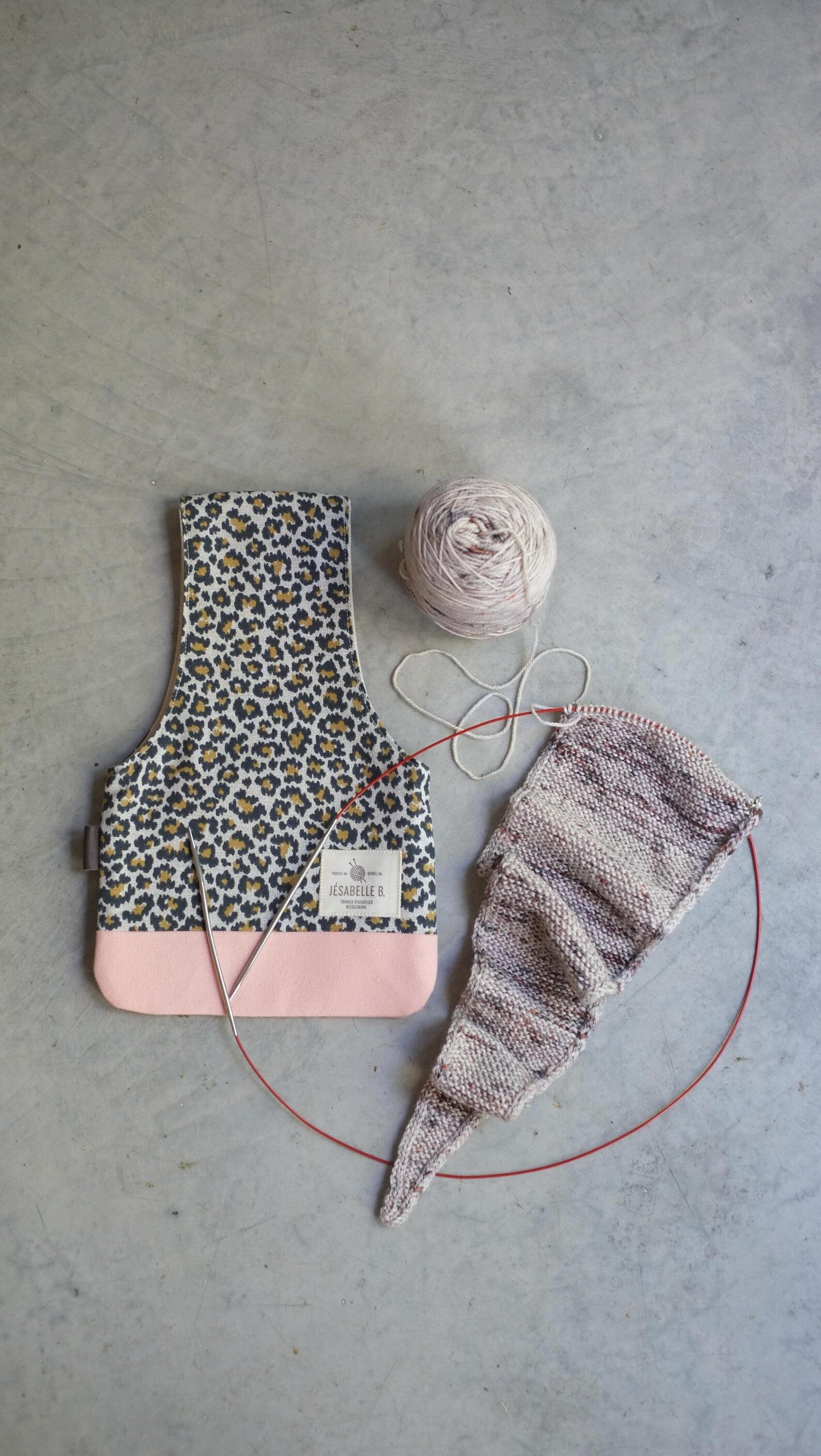 Pochette de tricot petite - Jésabelle B