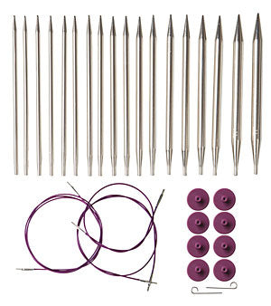 Knitpicks Ensemble Aiguilles Interchangeables Nickel