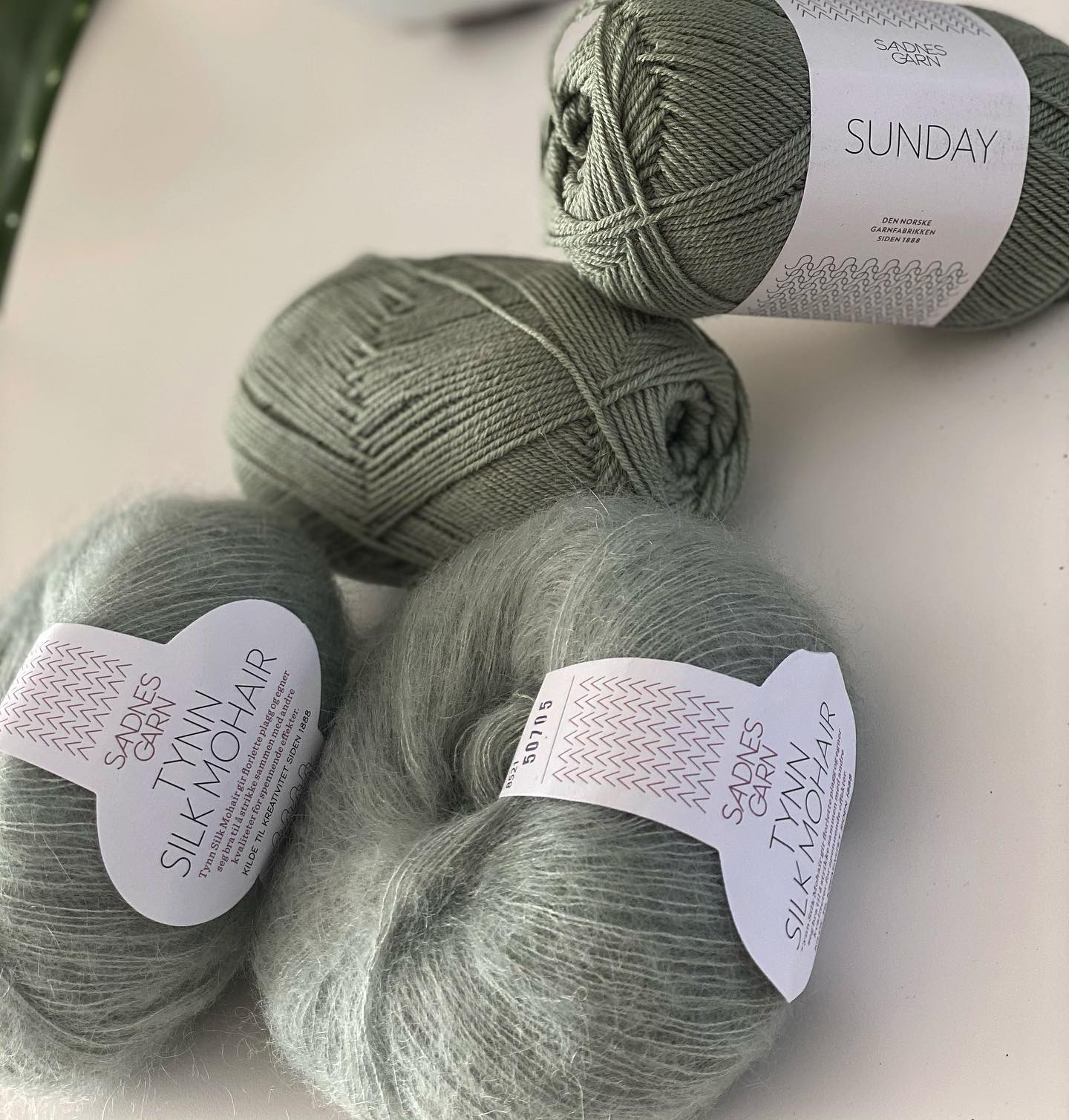 Tynn Silk Mohair et Sunday - Sandnes Garn