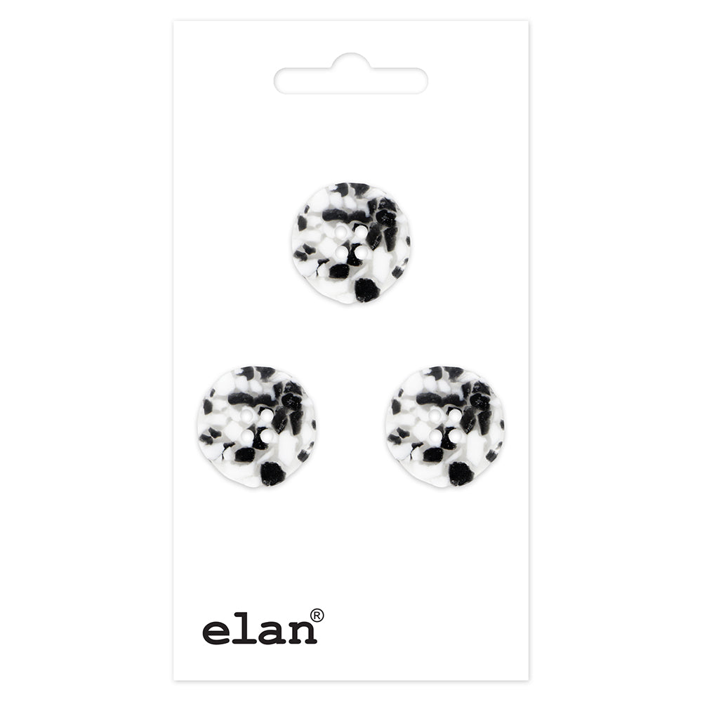 Bouton ELAN à 2 trous - 15 mm (5/8 po) - 3 pièces - 106671C