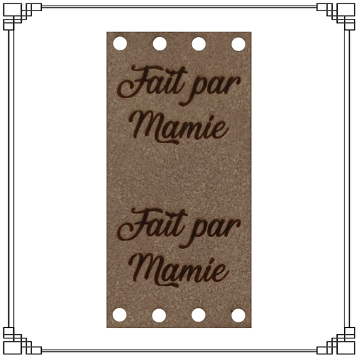 Étiquette pour Tricot “Fait par Mamie”