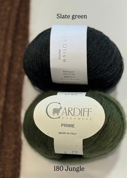Kit de tricot - Châle Harvest par Claudine Guerin (patron gratuit)