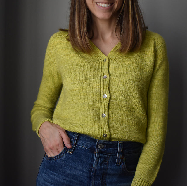 Kit de tricot - Cardigan Péridot par Tricot Design MCL