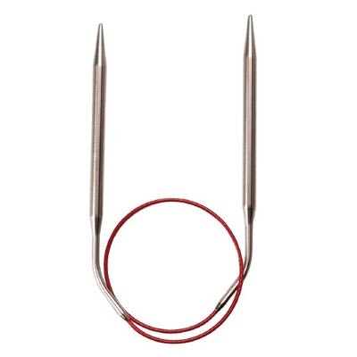 ChiaoGoo - Aiguilles Circulaires FIX Knit RED Circular Steel 24&quot;/60cm