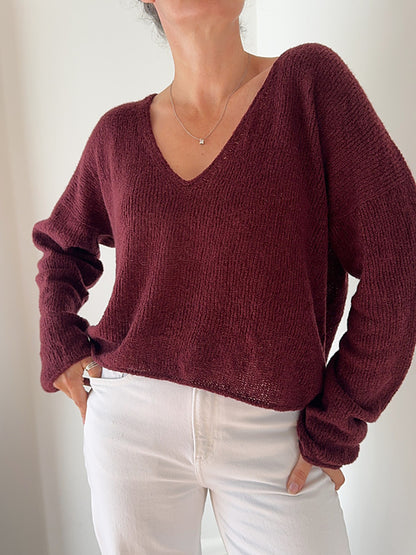Kit de tricot - Twofold Sweater V Neck Lite par Caidree