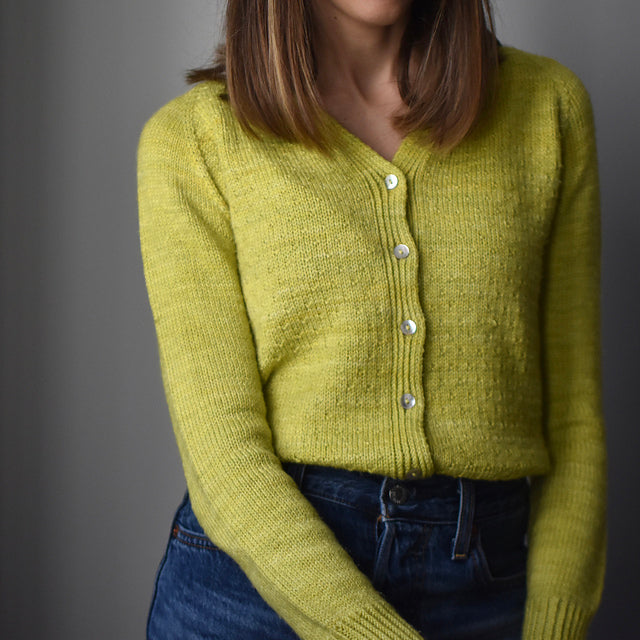 Kit de tricot - Cardigan Péridot par Tricot Design MCL