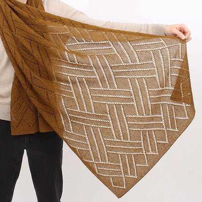 Kit de tricot - Augustus (Classic Yak Shawl) par Steve Rousseau 3.50mm