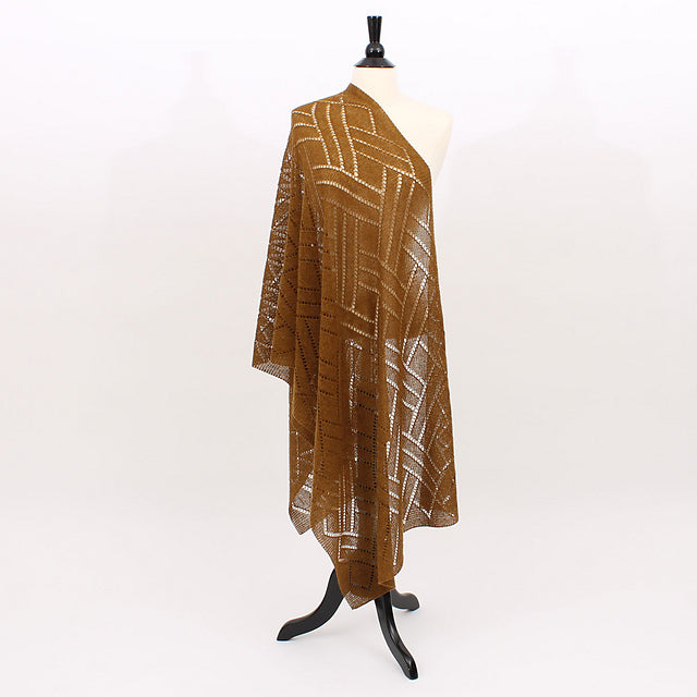 Kit de tricot - Augustus (Classic Yak Shawl) par Steve Rousseau 3.50mm