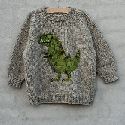 Kit de tricot - Dinosaur Sweater par Knitting For Olive