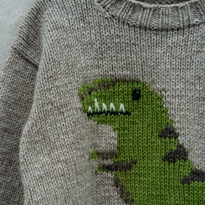Kit de tricot - Dinosaur Sweater par Knitting For Olive