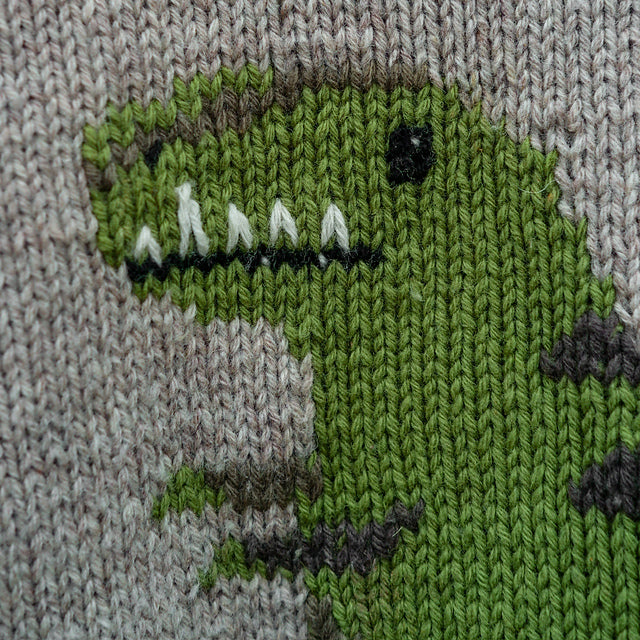 Kit de tricot - Dinosaur Sweater par Knitting For Olive