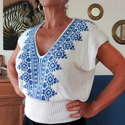 Kit de tricot - San céri top par Soligreen design