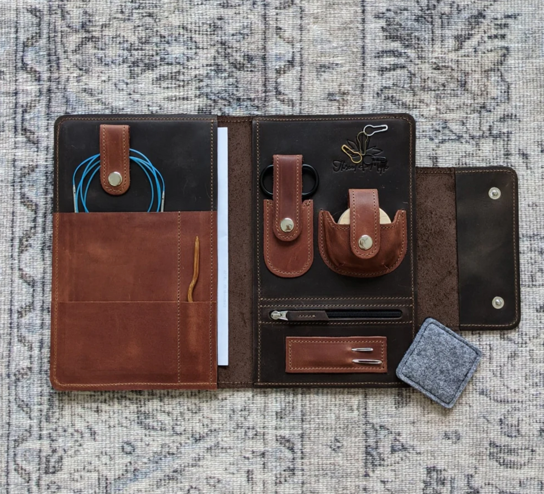 Notions Clutch - Coffret Accessoires Cuir Thread &amp; Maple