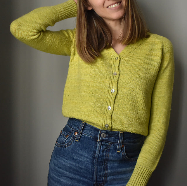 Kit de tricot - Cardigan Péridot par Tricot Design MCL