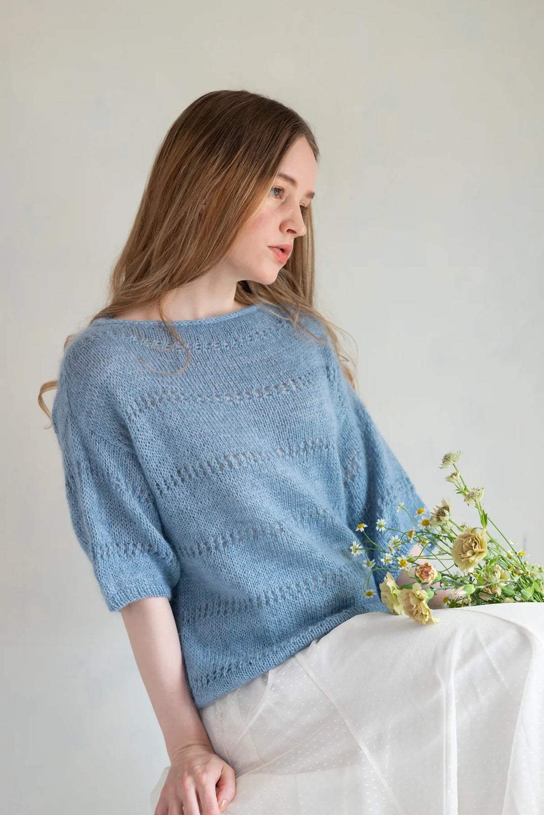 Kit de tricot - Inès Blouse par MAJO GARN