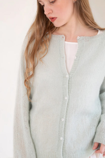 Kit de tricot - Ludivine Cardigan par Majo Garn (patron gratuit)