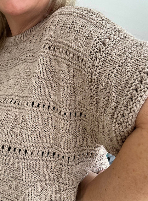 Kit de tricot - Seashore Breeze Tee par Jennifer Shiels Toland