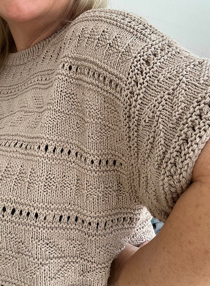 Kit de tricot - Seashore Breeze Tee par Jennifer Shiels Toland