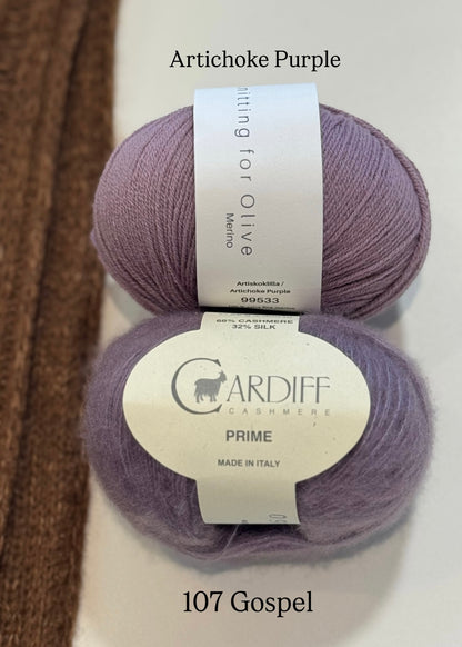 Kit de tricot - Châle Harvest par Claudine Guerin (patron gratuit)