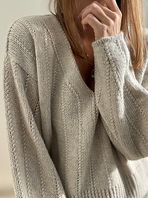 Kit de tricot - Flow Loop V Neck par Other Loops_