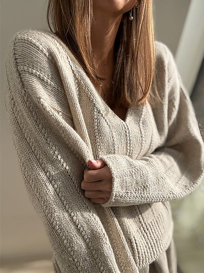 Kit de tricot - Flow Loop V Neck par Other Loops_