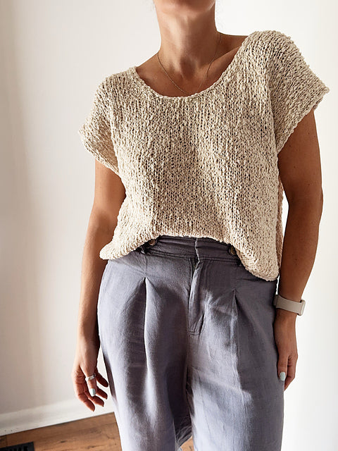 Kit de tricot - Drop Cut Tee par Caidree