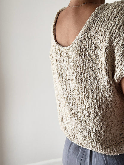 Kit de tricot - Drop Cut Tee par Caidree