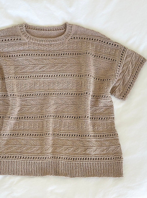 Kit de tricot - Seashore Breeze Tee par Jennifer Shiels Toland