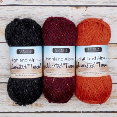 Highland Alpaca Worsted Tweed - Estelle