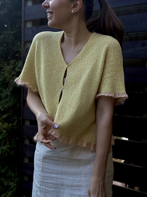 Kit de tricot - RuffleVeil Blouse par Natalja Ledvanova