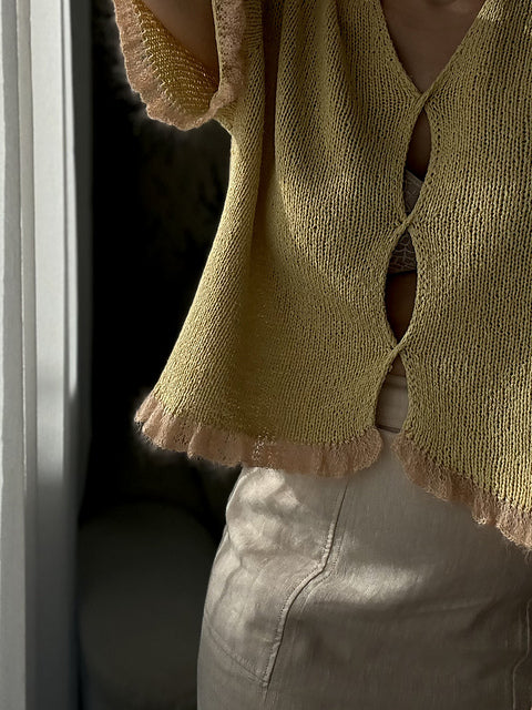 Kit de tricot - RuffleVeil Blouse par Natalja Ledvanova