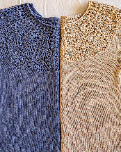 Kit de tricot - Waffle Tee par The Knit Purl Girl