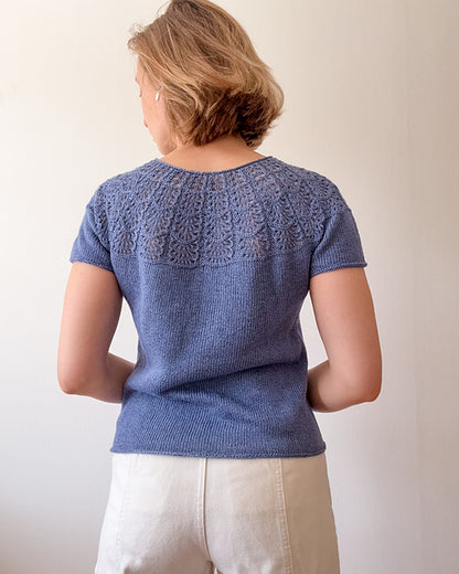 Kit de tricot - Waffle Tee par The Knit Purl Girl