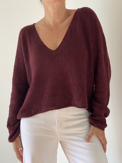 Kit de tricot - Twofold Sweater V Neck Lite par Caidree